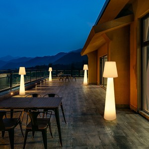 Festival Dekorativ polyeten utomhus LED stående golvlam